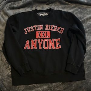 Black Justin Bieber Crewneck